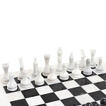 Шахматы классические с белой доской из натурального камня Мрамор Decorative Thematic Chess варинант исполнения - 2 | Loft Concept в Перми