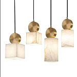 Подвесной светильник светодиодный с квадратным плафоном Stone Helios варинант исполнения - 3 | Loft Concept в Перми