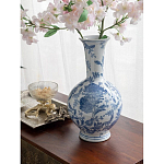 Ваза фарфоровая с синими цветочными мотивами Independence варинант исполнения - 4 | Loft Concept в Перми