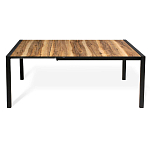 Стол обеденный раздвижной с прямоугольной столешницей на четырех черных ножках Blair варинант исполнения - 3 | Loft Concept в Перми