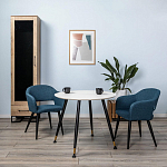 Шкаф-витрина в стиле лофт с чёрной стеклянной дверью Urban Style Space варинант исполнения - 6 | Loft Concept в Перми