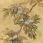 Обои ручная роспись Silk Tree Original colourway on Gold Bullion gilded paper варинант исполнения - 2 | Loft Concept в Перми