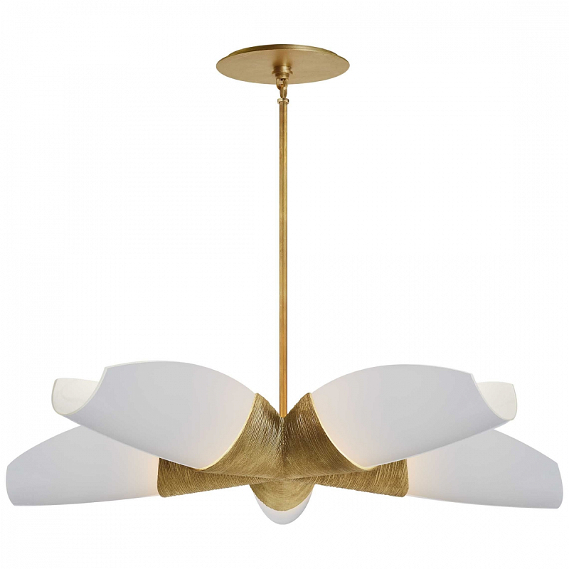 Люстра UTOPIA MEDIUM 5 ARM CHANDELIER Золотой Белый Люстра UTOPIA MEDIUM 5 ARM CHANDELIER Золотой Белый в Перми | Loft Concept