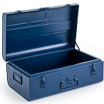 Металлический сундук Metal Dark Blue варинант исполнения - 3 | Loft Concept в Перми