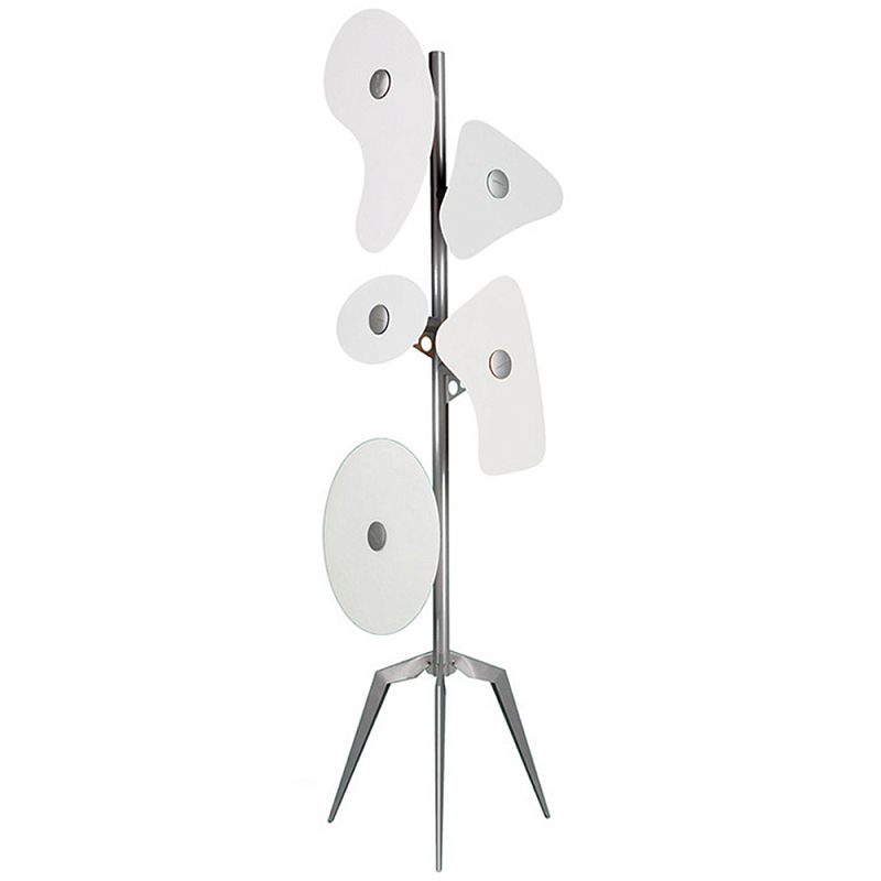 Торшер Orbital Floor Lamp White Хром Белый в Перми | Loft Concept 