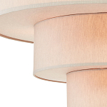 Люстра круглая трехъярусная с тканевыми абажурами Light Soft Glow варинант исполнения - 2 | Loft Concept в Перми