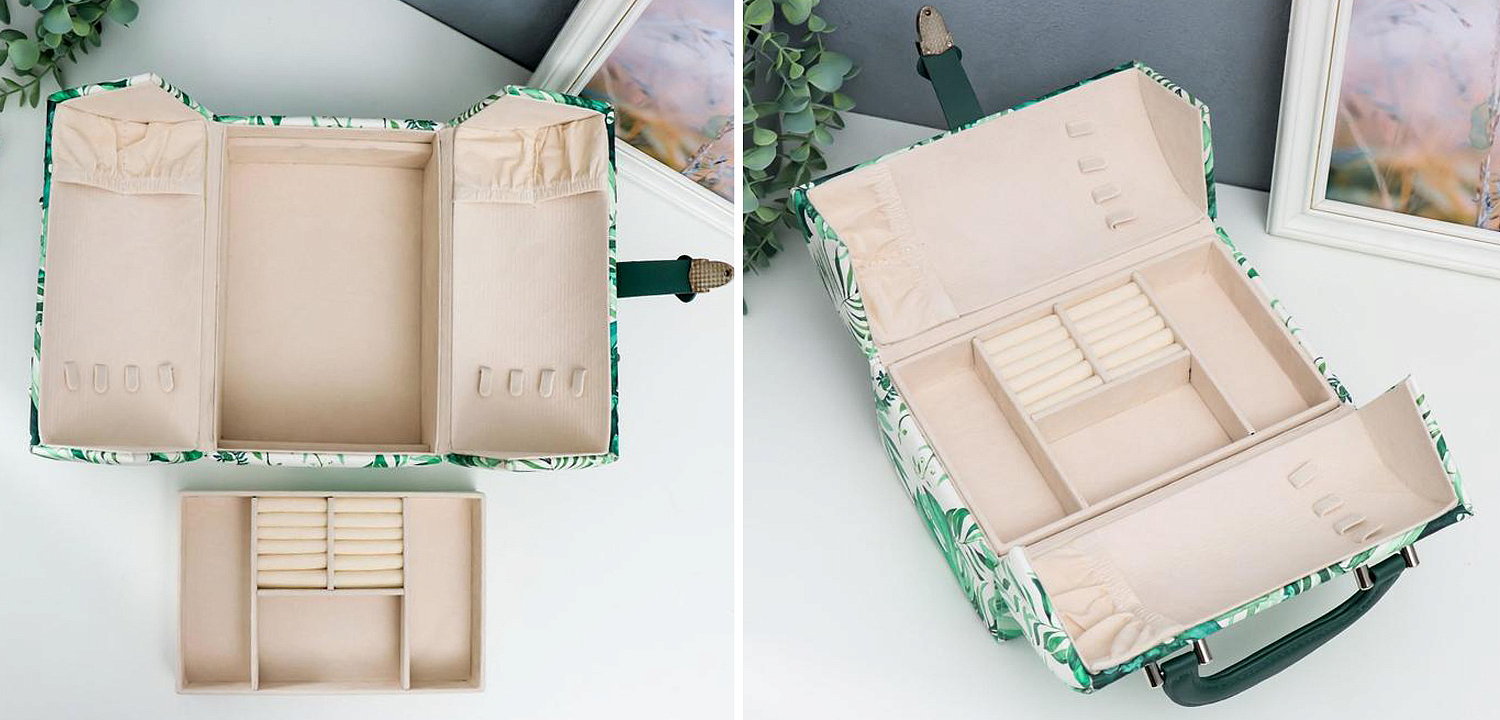 Шкатулка Green Leaves Jewerly Organizer Box Шкатулка Green Leaves Jewerly Organizer Box - Loft-Concept в Перми