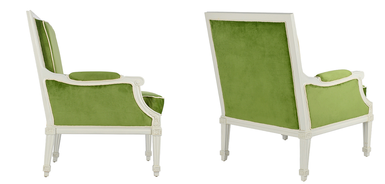 Кресло French Provence Armchair Ferrand green Кресло French Provence Armchair Ferrand green - Loft-Concept в Перми