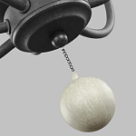 Люстра с 6-ю лампами и кремовыми деревянными бусинами Feiss варинант исполнения - 7 | Loft Concept в Перми