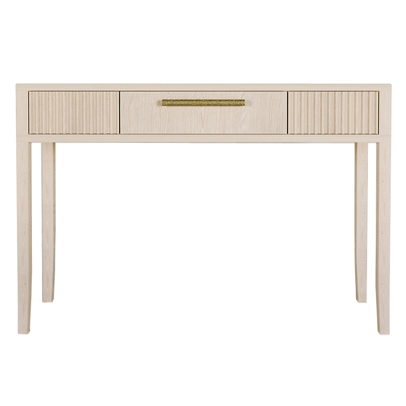 Элегантная Консоль Primo с выдвижным ящиком Светлый дуб Древесина Золотой в Перми | Loft Concept 