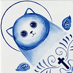 Плитка с узором Котики варинант исполнения - 2 | Loft Concept в Перми