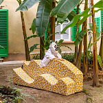 Дизайнерский модульный диван волнистой формы с цветным принтом Poltronova Superonda Sofa варинант исполнения - 22 | Loft Concept в Перми