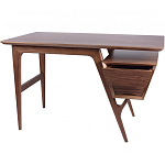 Письменный стол прямоугольный с 2-мя ящиками и полкой Idenontal варинант исполнения - 5 | Loft Concept в Перми