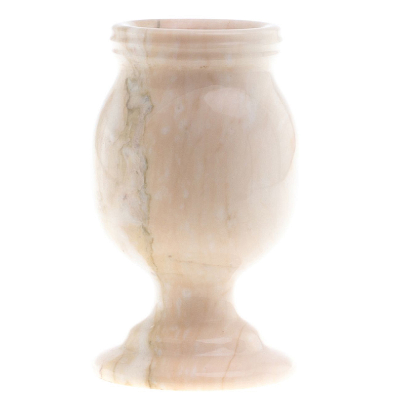 Ваза для цветов из натурального мрамора  Marble Vase 2 Бежевый в Перми | Loft Concept 