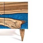 Стильный Буфет лофт 4 двери Cabinet Crimson River фасад эпоксидная смола  варинант исполнения - 4 | Loft Concept в Перми