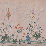 Обои ручная роспись Cecily pink варинант исполнения - 2 | Loft Concept в Перми