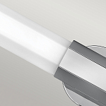 Бра для ванных комнат горизонтальное с длинным белым матовым плафоном в форме шестиугольника на круглом основании Hinkley варинант исполнения - 14 | Loft Concept в Перми