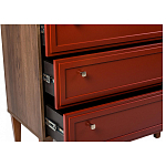 Комод красный из массива бука с 3-мя ящиками Wenge Light варинант исполнения - 5 | Loft Concept в Перми