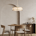 Подвесной светильник цвета латунь с белым матовым плафоном с геометрическим рисунком Feiss варинант исполнения - 8 | Loft Concept в Перми