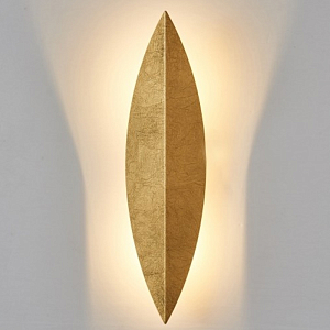 Art Deco Leaf Wall Lamp Gold