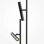 Напольный торшер светодионый черный Lumen Duo варинант исполнения - 2 | Loft Concept в Перми