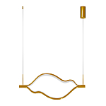 Подвесной светильник волнообразный изогнутый на двух тросах 103 см Spiral Lighting варинант исполнения - 3 | Loft Concept в Перми