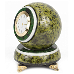 Часы настольные в виде шара из натурального камня Ball Stone Clock варинант исполнения - 5 | Loft Concept в Перми