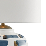 Настольная лампа керамическая с белым тканевым абажуром Perfect White Canvas варинант исполнения - 1 | Loft Concept в Перми