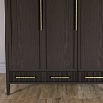Большой Шкаф Primo Темный орех с 3 дверьми и 3 выдвижными ящиками варинант исполнения - 2 | Loft Concept в Перми