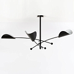 Потолочный светильник с подвижными плафонами Aracea Black Ceiling Lamp варинант исполнения - 3 | Loft Concept в Перми