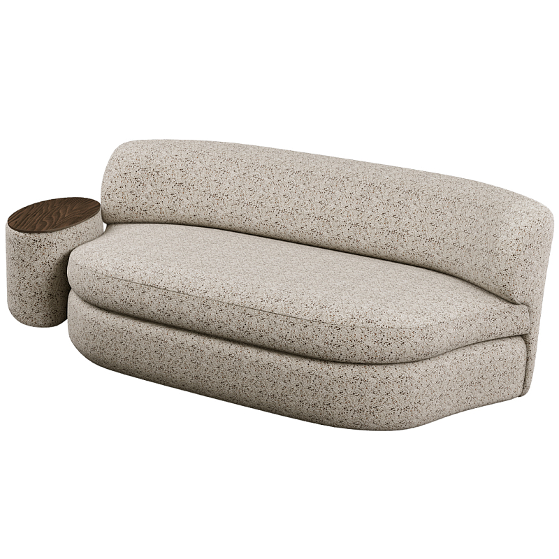 Диван двухместный со столиком Ulysses Молочный Орех в Перми | Loft Concept 