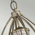 Подвесной светильник овальной формы с цилиндрическим плафоном в цвете сусальное серебро Kichler варинант исполнения - 3 | Loft Concept в Перми