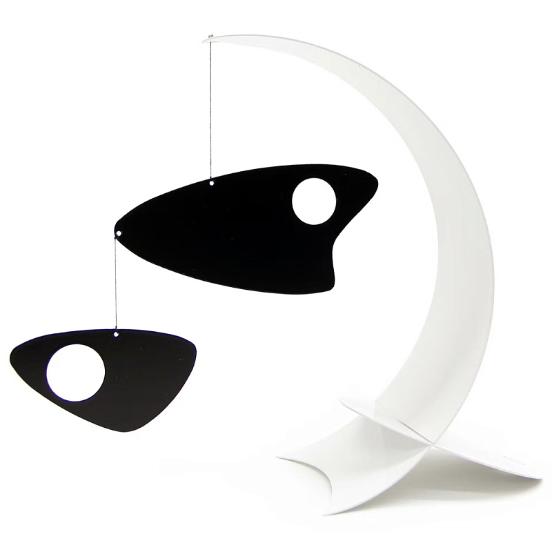Декоративная статуэтка Abstract Fish Statuette Белый Черный в Перми | Loft Concept 