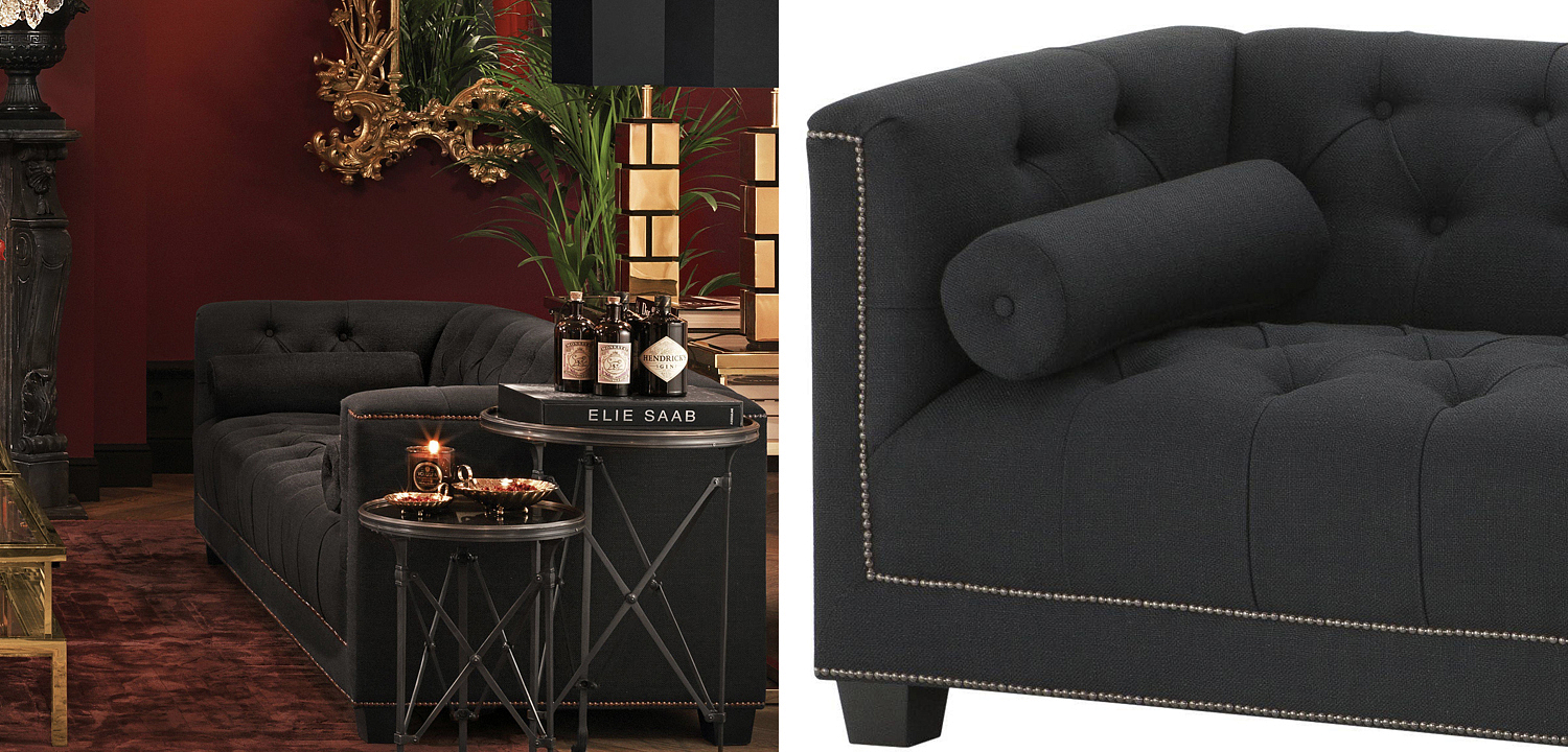 Диван Eichholtz Sofa Paolo black Диван Eichholtz Sofa Paolo black - Loft-Concept в Перми