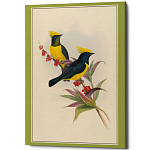 Постер на холсте с изображением птиц Blooming Birds Poster варинант исполнения - 9 | Loft Concept в Перми