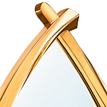 Зеркало овальное в деревянной золотистой раме Oval Gold Lines варинант исполнения - 2 | Loft Concept в Перми