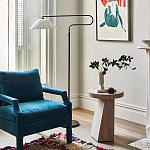 Дизайнерский журнальный стол с круглой каменной столешницей Utezu варинант исполнения - 2 | Loft Concept в Перми