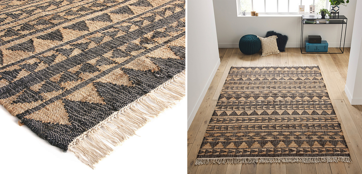 Ковер с бахромой Carpet Graphic Design Triangles Ковер с бахромой Carpet Graphic Design Triangles - Loft-Concept в Перми