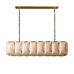 Люстра с абажуром из прямоугольных мраморных панелей Calling to Shine варинант исполнения - 7 | Loft Concept в Перми