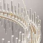 Люстра круглая с прозрачными стеклянными трубками 51 см Nembus варинант исполнения - 11 | Loft Concept в Перми