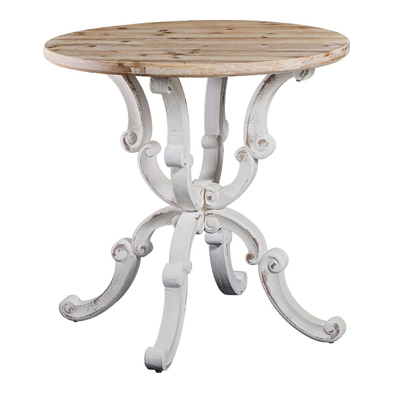 Стол обеденный в стиле прованс Provence Wooden Table Белый Кремовый в Перми | Loft Concept 