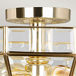 Потолочный светильник шестигранной формы с прозрачными стеклянным плафоном Elstead Lighting варинант исполнения - 10 | Loft Concept в Перми