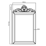 Зеркало настенное в раме Venetian Mirror варинант исполнения - 2 | Loft Concept в Перми