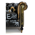 Диван в Лофт Честерфильд граффити из винтажной кожи GRAFFITI PARA Chesterfield варинант исполнения - 6 | Loft Concept в Перми