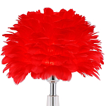 Настольная лампа с перьями Plumage Red Table Lamp варинант исполнения - 2 | Loft Concept в Перми