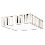 Потолочный светильник квадратный с гофрированным серебрянным абажуром Millennium варинант исполнения - 2 | Loft Concept в Перми