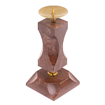 Подсвечник фигурный из натурального камня лемезит Stone Candlestick варинант исполнения - 1 | Loft Concept в Перми