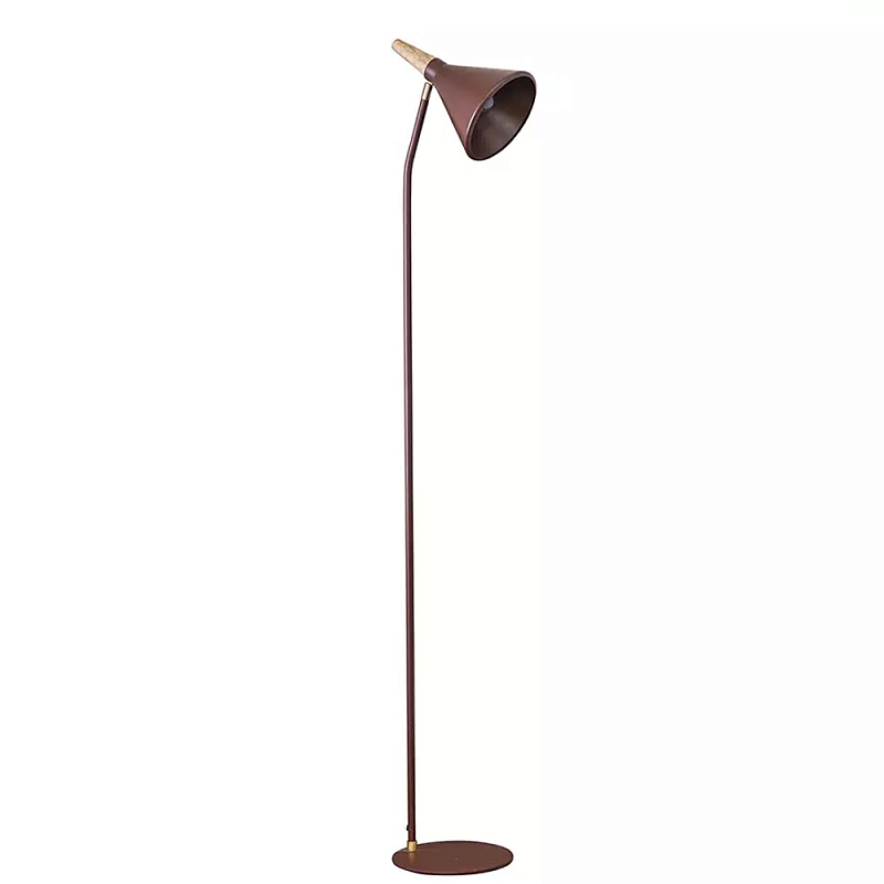 Торшер с конусообразным плафоном Plum Floor Lamp Сливовый Бежевый в Перми | Loft Concept 