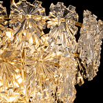 Люстра многоярусная с объемными прозрачными цветами Hanging Flowers варинант исполнения - 5 | Loft Concept в Перми