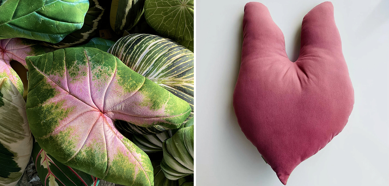 Декоративная подушка Botanical Cushion Caladium Bicolor Декоративная подушка Botanical Cushion Caladium Bicolor - Loft-Concept в Перми
